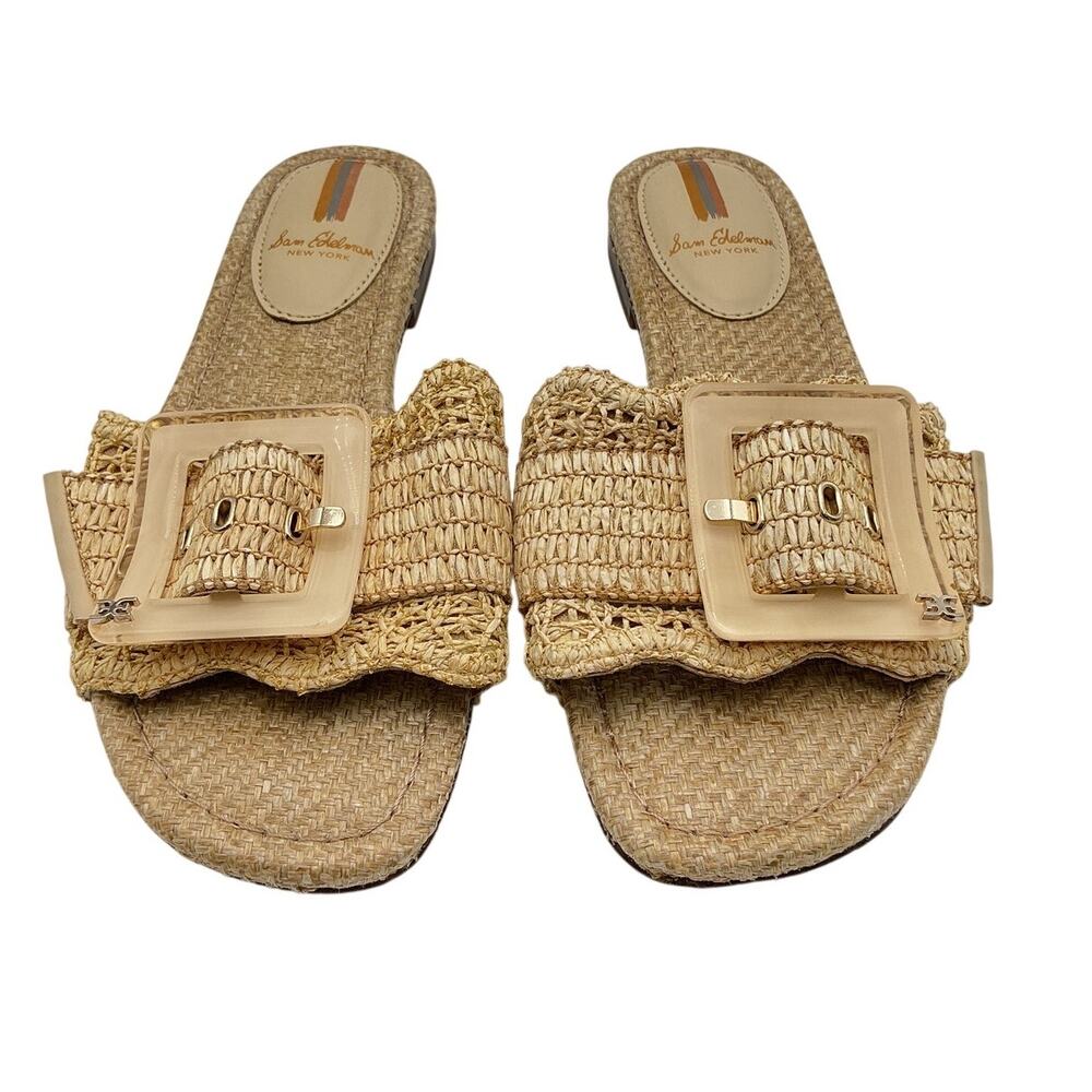 Sam Edelman Woven Beige Bambi Sandals Size 7.5 - Picture 5 of 8